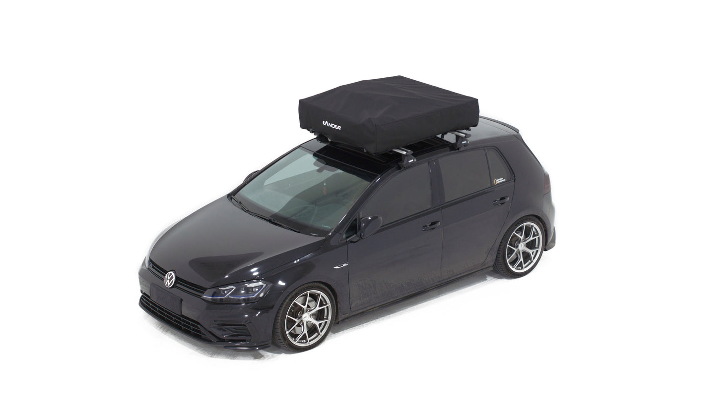 ILANDER Lite Cruiser Roof Top Tent 120cm, Entry level Overland Aluminium Fold Out Style Car Roof Tent for Sedan Van SUV Truck Camping Waterproof,Windproof ,Sturdy