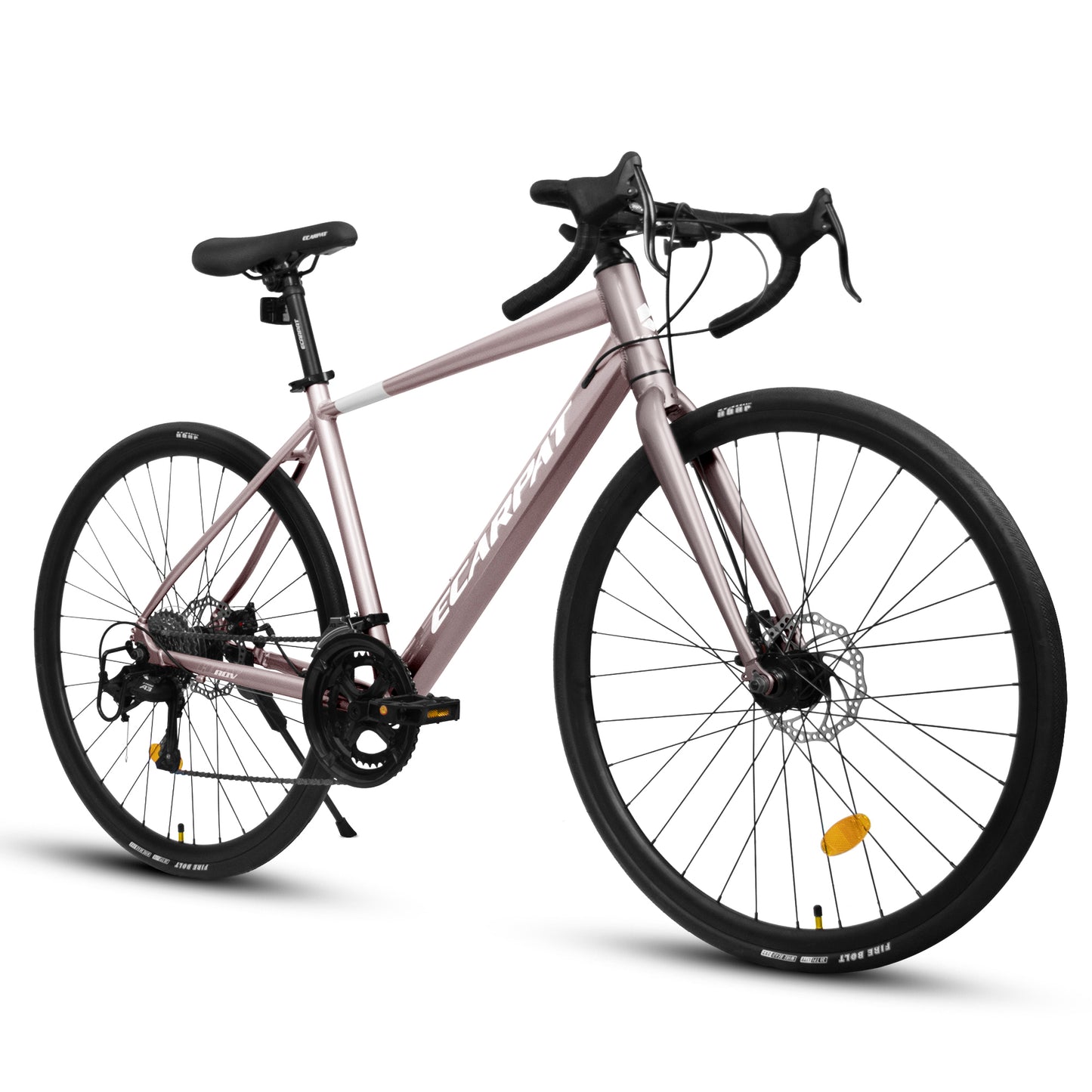 A28320RS 700C Road Bike, 16-Speed Outdoor Bike Disc Brakes, Light Weight Aluminum Frame ,Racing Bike City Commuting Road Bicycle M Size for Men Women