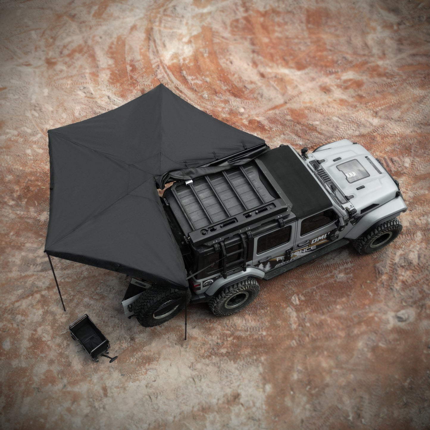 Overland 270 Degree Awning House Tent for Passenger Side, Only Top Awning Not Include Side wall