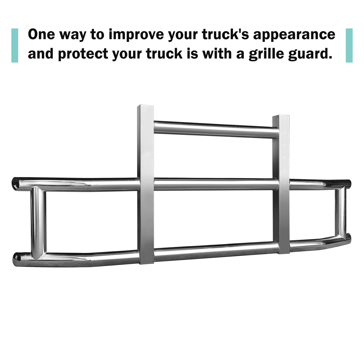 Stainless Steel Deer Guard Bumper for Kenworth T680 2022 with brackets