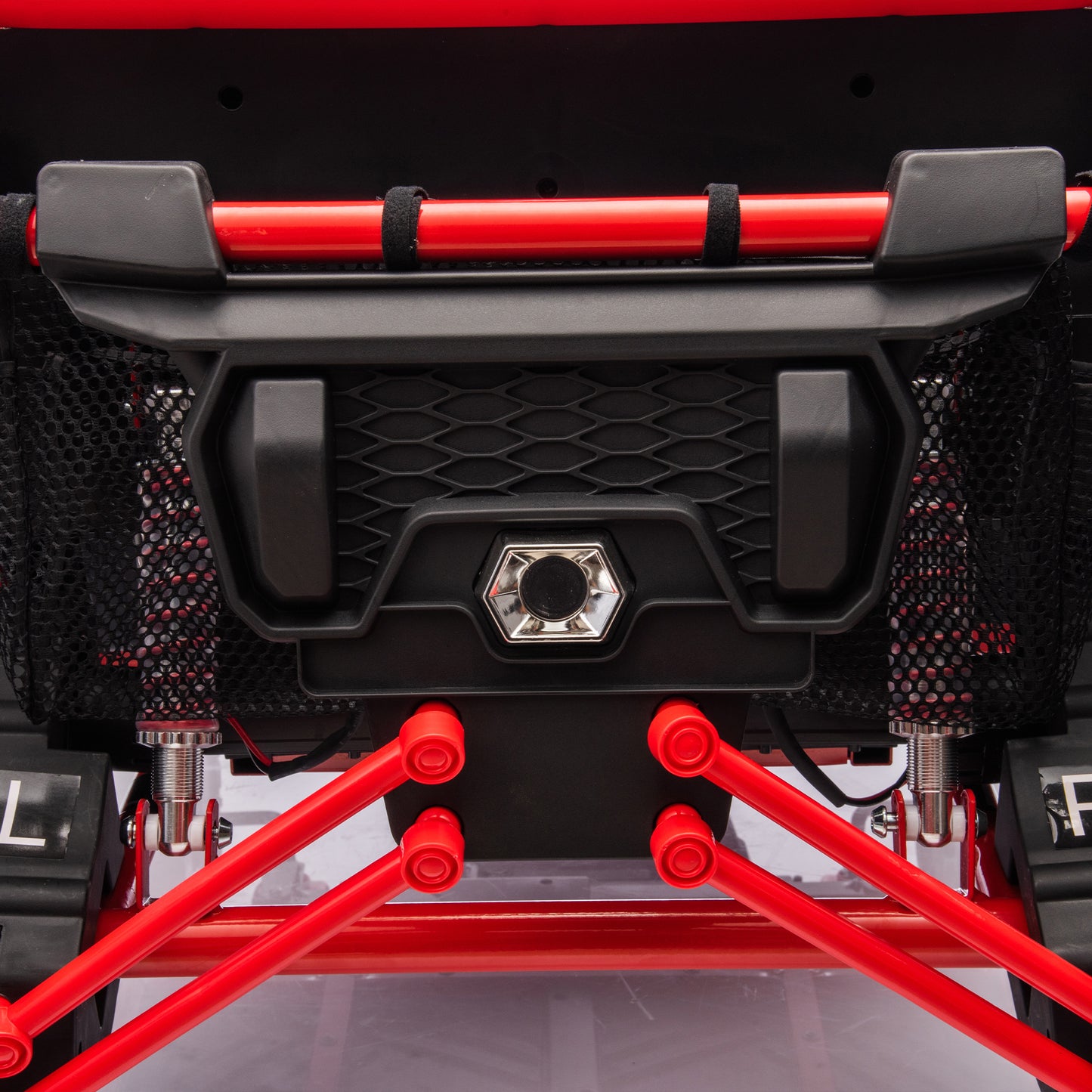 24V Two-seater Kids Ride On UTV w/Parents Control,20in seat width,400W Super high power,Four-wheel Suspension,Bluetooth,MP3,USB,LED Light,Horn,Rear storage space,Speeds 3.73-4.97MPH For Kids aged 3+.