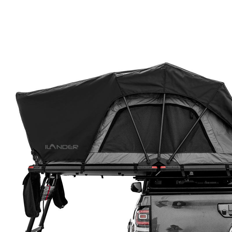 ILANDER Lite Cruiser Roof Top Tent 140cm, Entry level Overland Aluminium Fold Out Style Car Roof Tent for Sedan Van SUV Truck Camping Waterproof,Windproof ,Sturdy