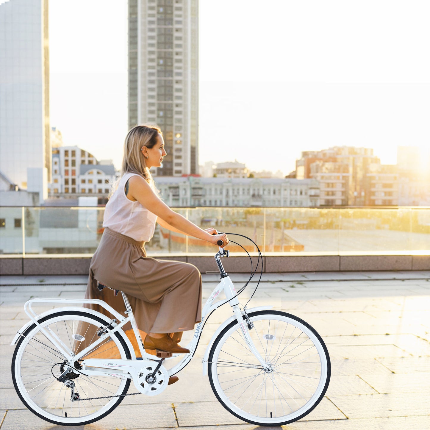 7 Speed, Steel Frame, Multiple Colors 26 Inch Ladies Bicycle