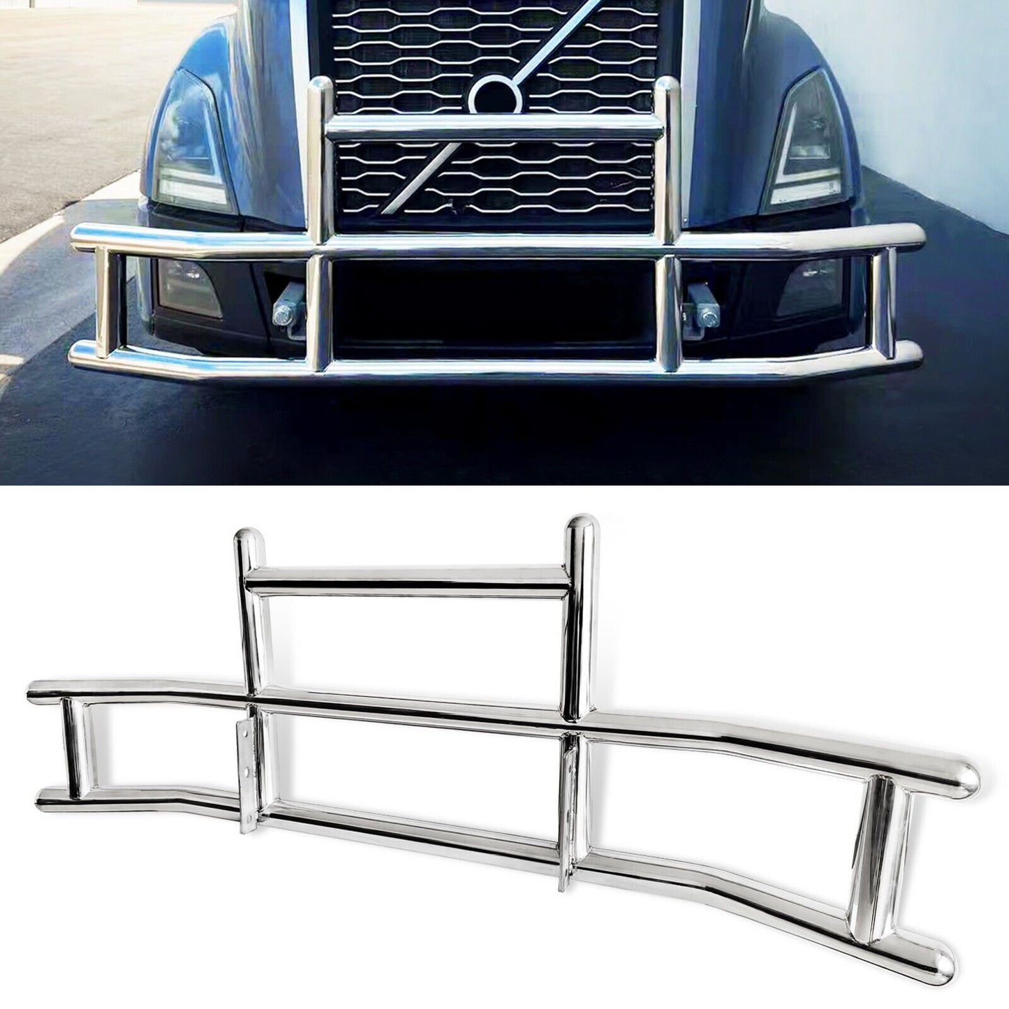 Front Bumper Deer Guard for Volvo VN/VNL 2018-2022 with Bracket G04018