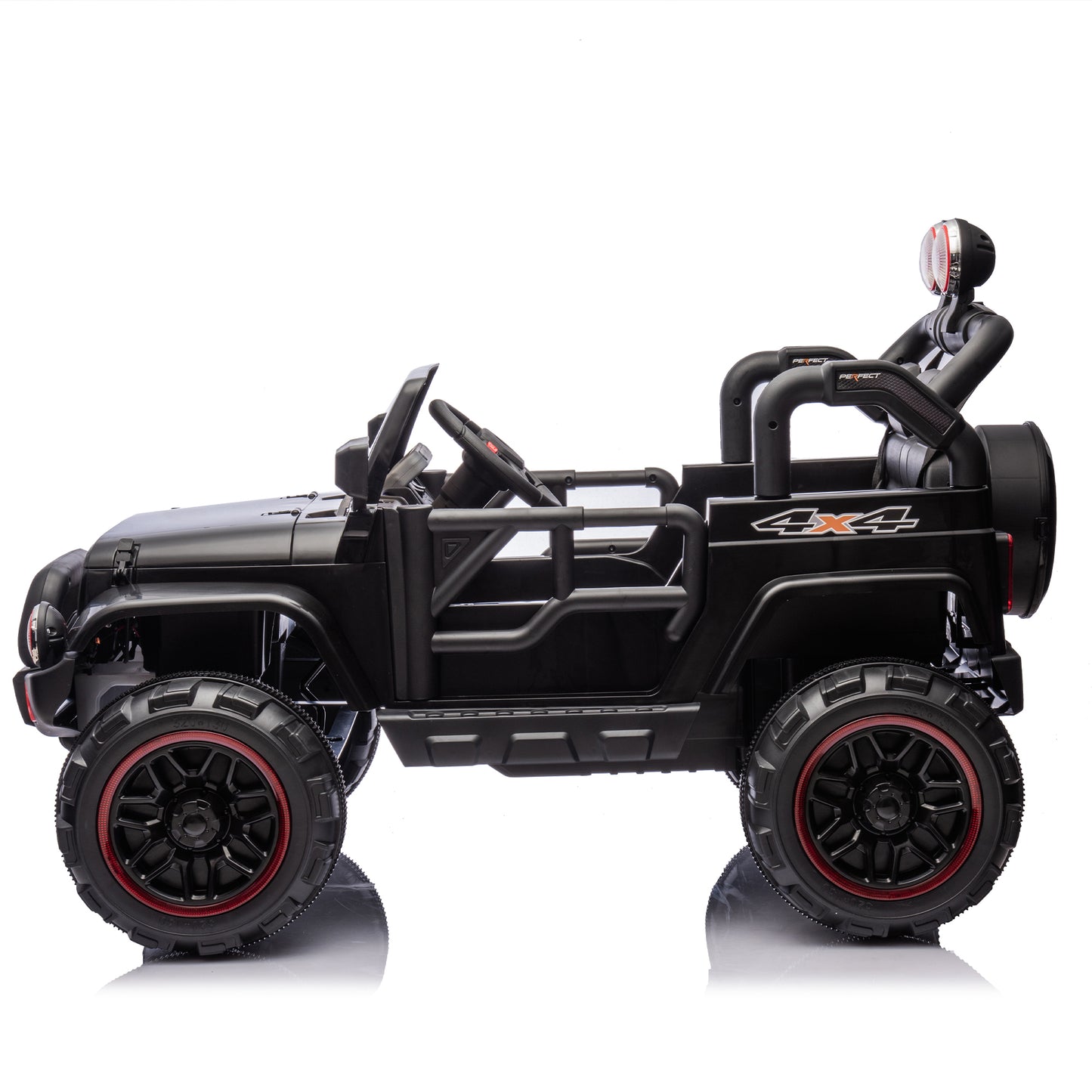 24V Kids Ride On Electric Car W/Parents Control,Seat width 19.09in,2WD,Rear suspension,Trunk storage,Portable pull rod,Light&Searchlight,Bluetooth,USB,Provide a speed of 2.5-4MPH for Kids Aged 3-8.