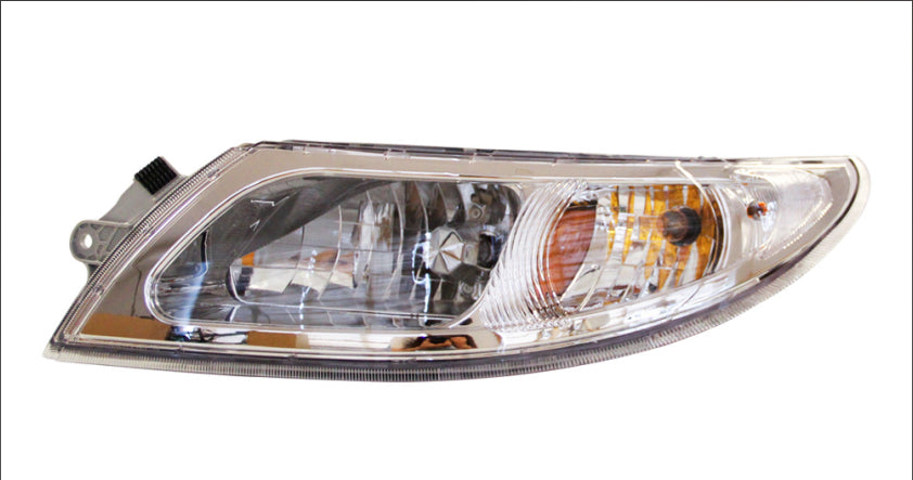Headlights for International Durastar 4300 Truck 2002-2018, Chrome Headlamp Replacement, Left/Driver Side