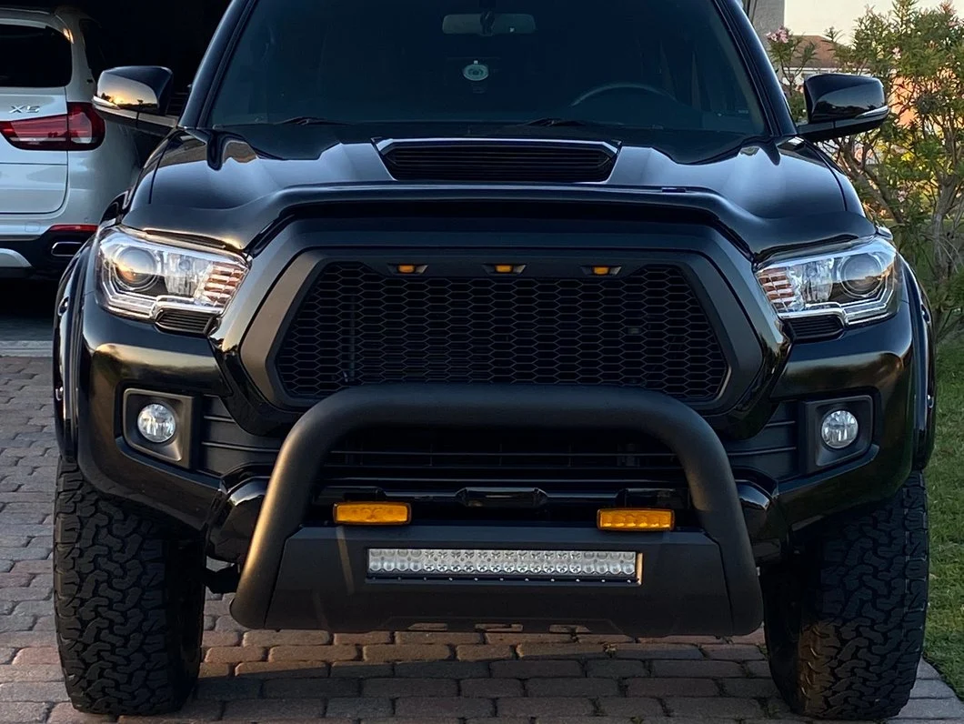 Black Mesh Grille For Toyota tacoma 2016 -2023 Not Fit Truck with Radar Behind the Badge