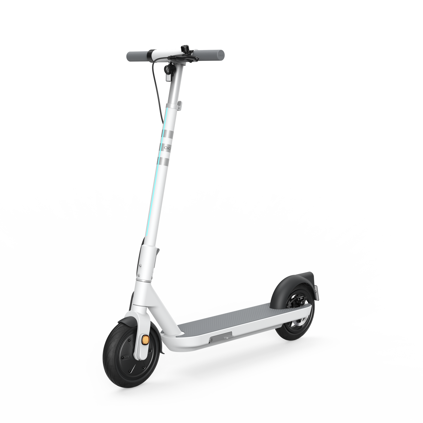 Foldable Electric Scooter w/18.6 Miles Max Operating Range & 15.5 mph Max Speed - White