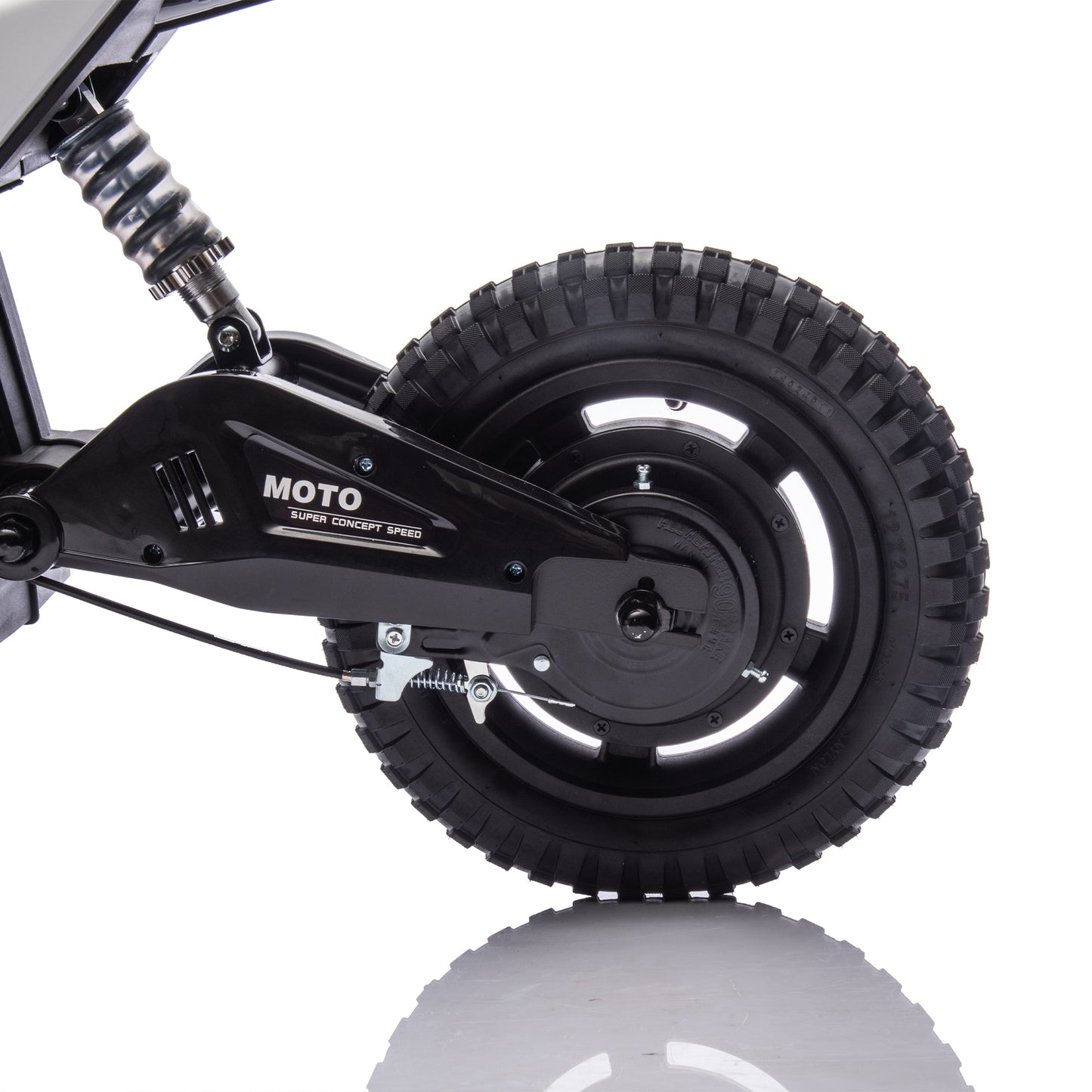 24V Kids Ride On Electric Toy Motocross Motorcycle,200W High Speed Hub Motor,Rear wheel shock absorber,Adjustable speed,LED breath lamp,Bluetooth,Music,Horn,Speeds 3.11-9.32MPH For Kids Aged 5-15.