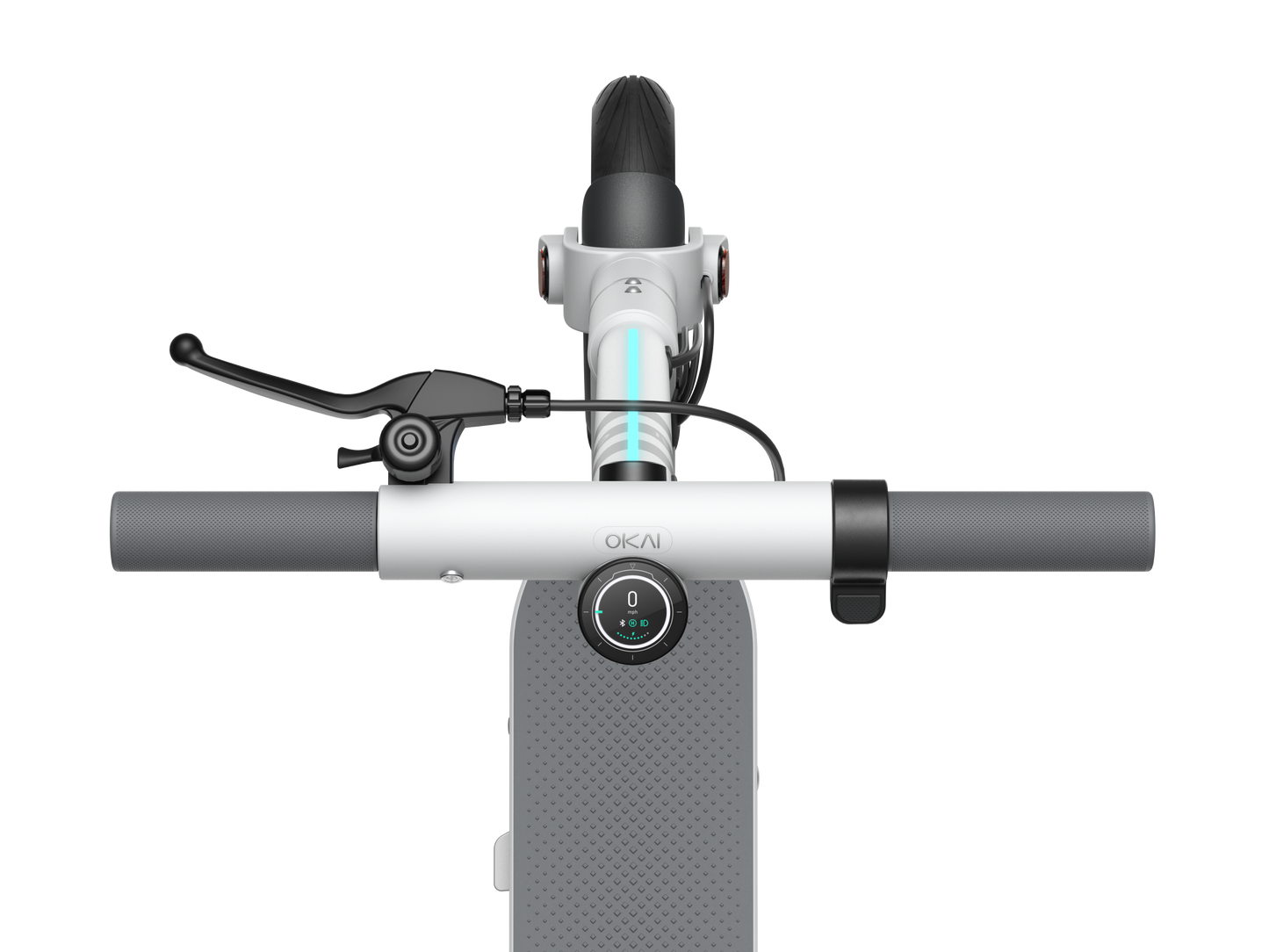 Foldable Electric Scooter w/18.6 Miles Max Operating Range & 15.5 mph Max Speed - White