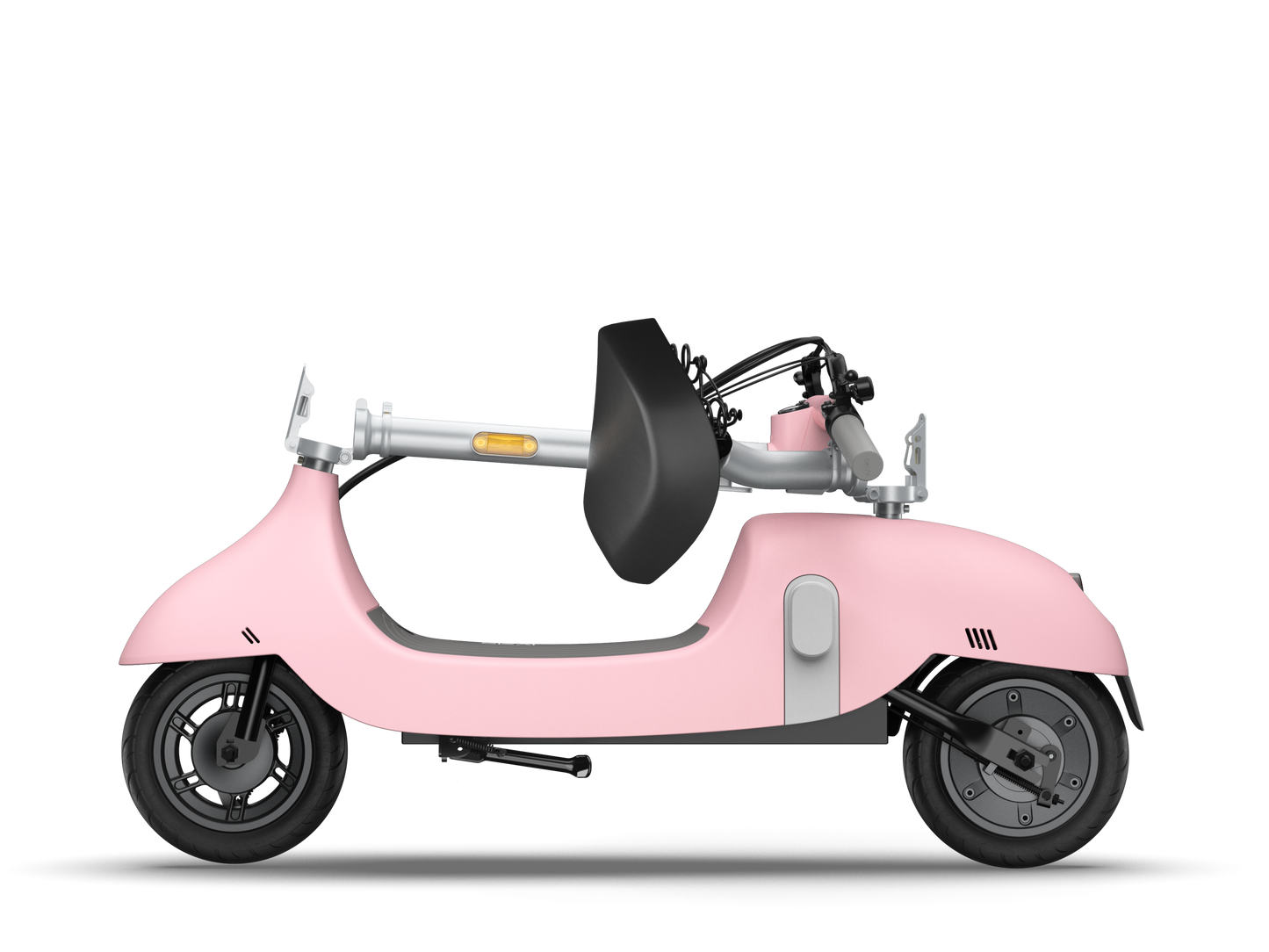 Electric Scooter with Foldable Seat w/35 Miles Operating Range & 15.5mph Max Speed - Pink