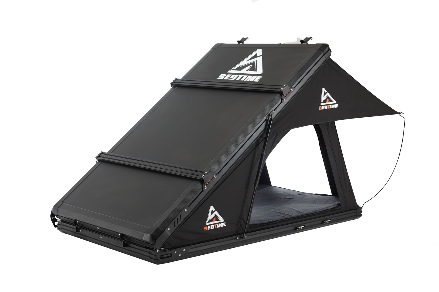 BEDTIME Hard Shell Rooftop Tent-Honeycomb aluminum,Hydraulic support,three second speed open,Roof rack,High rebound memory sponge mattress,Sturdy,Better ventilation For 2-3 people Car SUV Truck tent