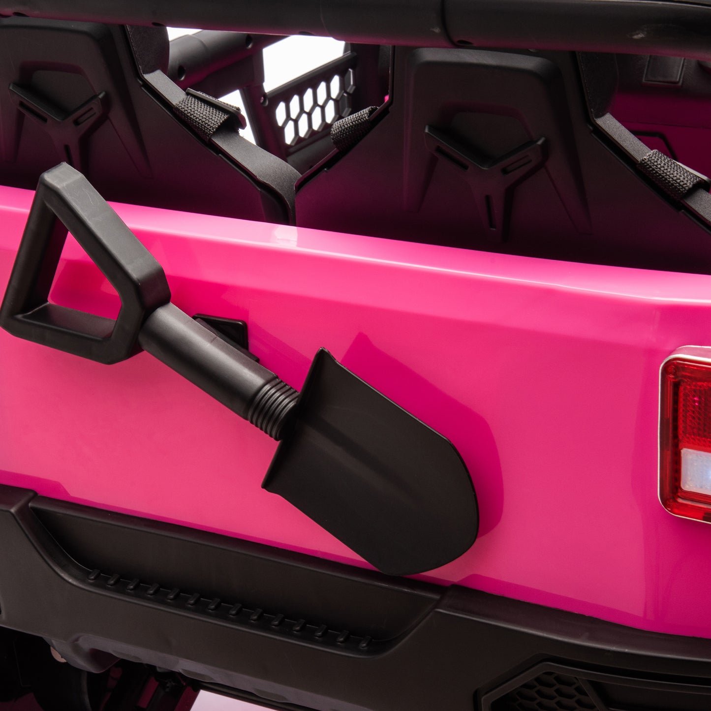 24V Two-Seater Kids Ride On Truck Car W/Parents Control,200w*2,Seat width 20.28in,Four-wheel Suspension,LED Lights,Music,MP3,Bluetooth,Two independent seat belts,Suitable for off-road For Kids Aged 3+