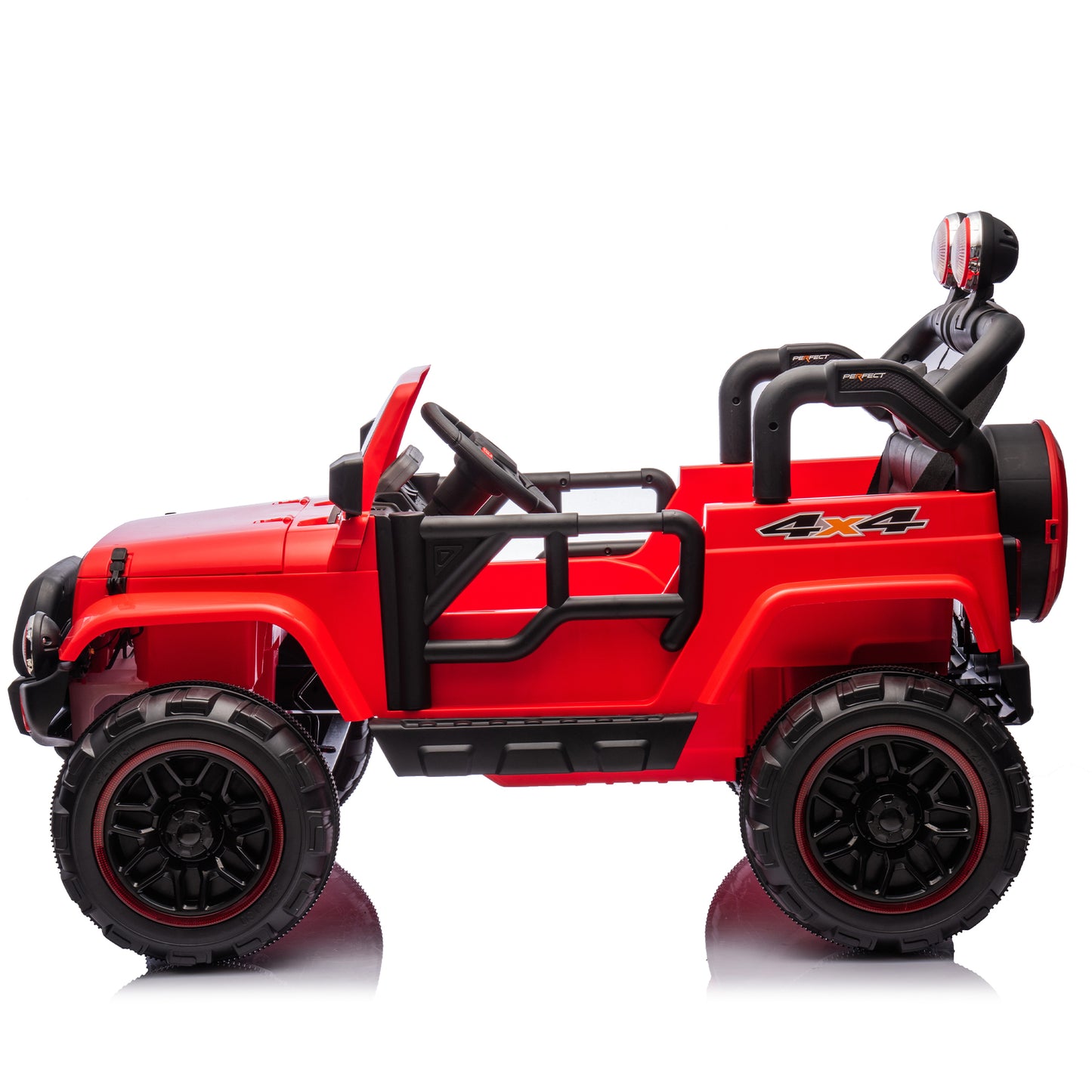24V Kids Ride On Electric Car W/Parents Control,Seat width 19.09in,2WD,Rear suspension,Trunk storage,Portable pull rod,Light&Searchlight,Bluetooth,USB,Provide a speed of 2.5-4MPH for Kids Aged 3-8.
