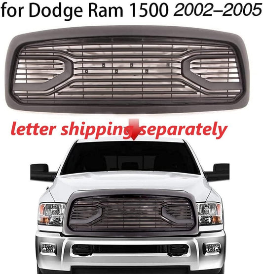 Big Horn Style Front Grille For 2002 2003 2004 2005 Dodge RAM 1500 W/ Letters