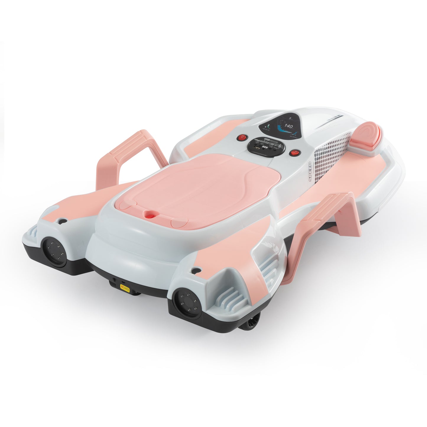 Electric Kids Racing Car with Music and Lights, Pink