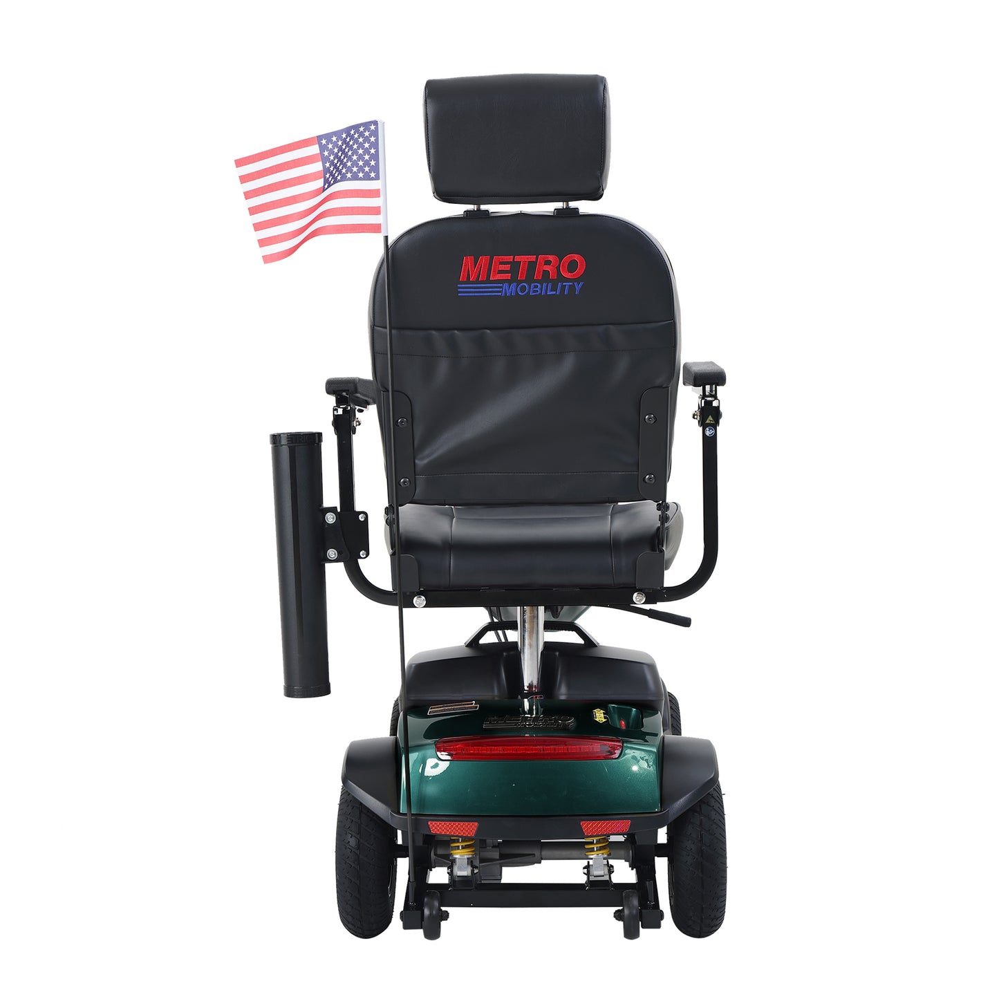 [Willando] MAX PLUS EMERALD Wheels Outdoor Compact Mobility Scooter with 2pcs*20AH Lead acid Battery, 16 Miles, Cup Holders & USB charger Port
