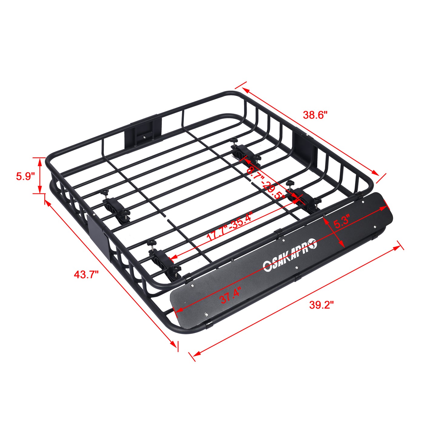 Rooftop Cargo Carrier Basket Motoring Roof Rack,Top Mount Roof Rack 43 black steel