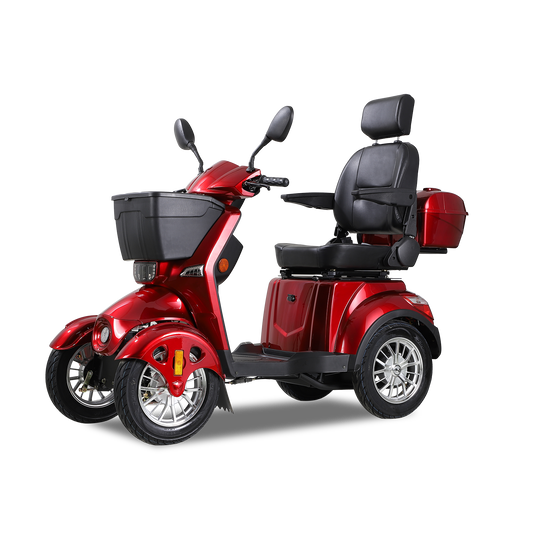 XL3D4L Electric Mobility Recreational Travel Scooter for Adults,Mobility Scooters for Seniors, 4 Wheel Powered Mobility Scooters,