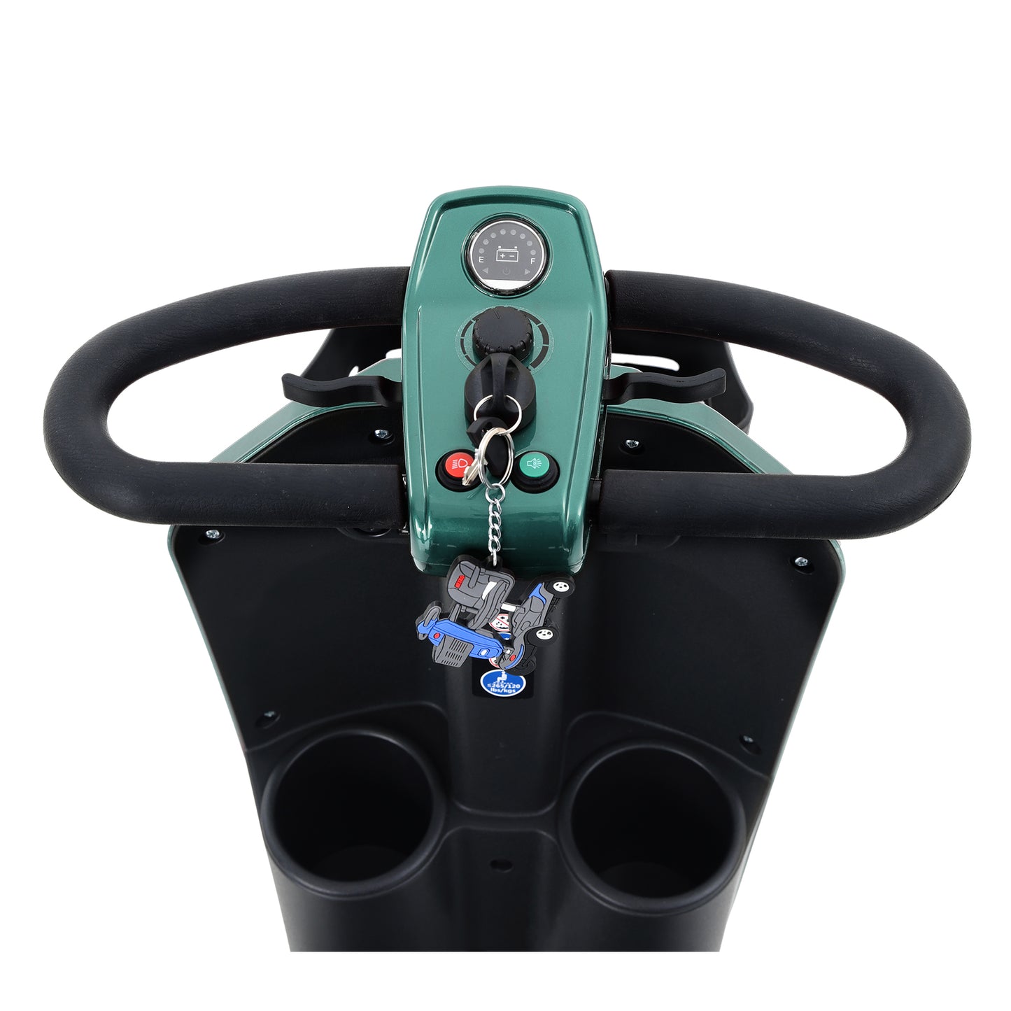 [Willando] MAX PLUS EMERALD Wheels Outdoor Compact Mobility Scooter with 2pcs*20AH Lead acid Battery, 16 Miles, Cup Holders & USB charger Port