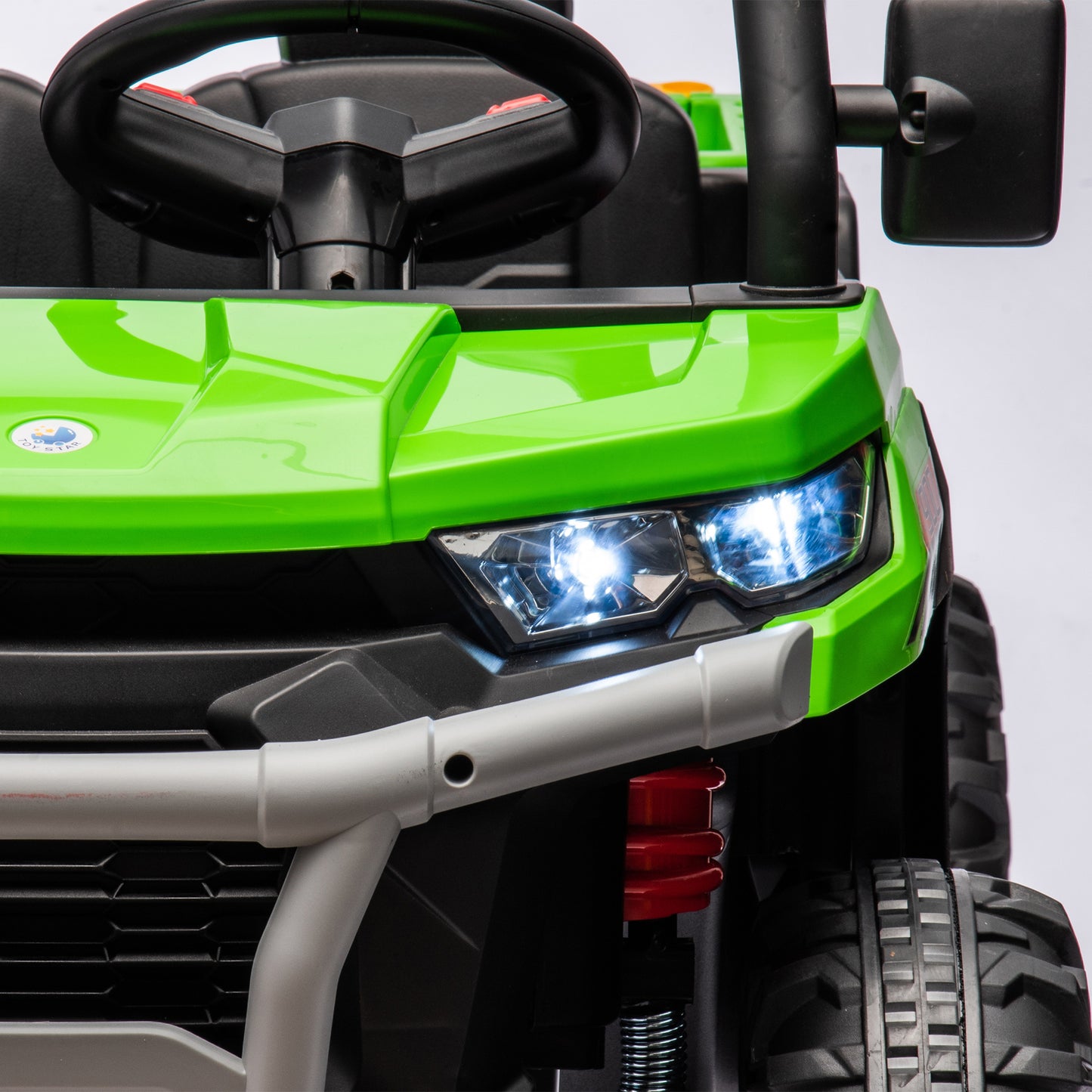 24V Ride On Truck 2 Seater Ride On UTV with 2x200W Motor Ride On Dump Truck with Dump Bed/Shovel Ride On Car with Remote Control Electric Vehicle with  Non-slip tyre for Boys Girls