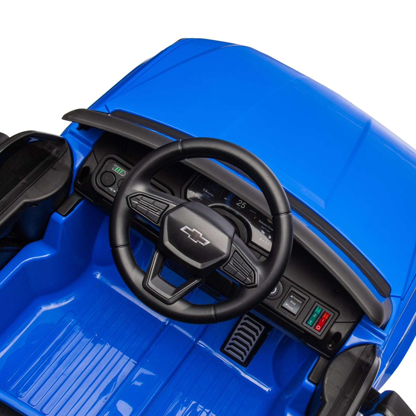 24V Kids Ride on Car W/Parents Control,Licensed Chevrolet Silverado,Four-wheel suspension,LED Lights,Bluetooth,music,USB,MP3,Power display,speeds 2.49-3.73MPH For kids aged 2-5.