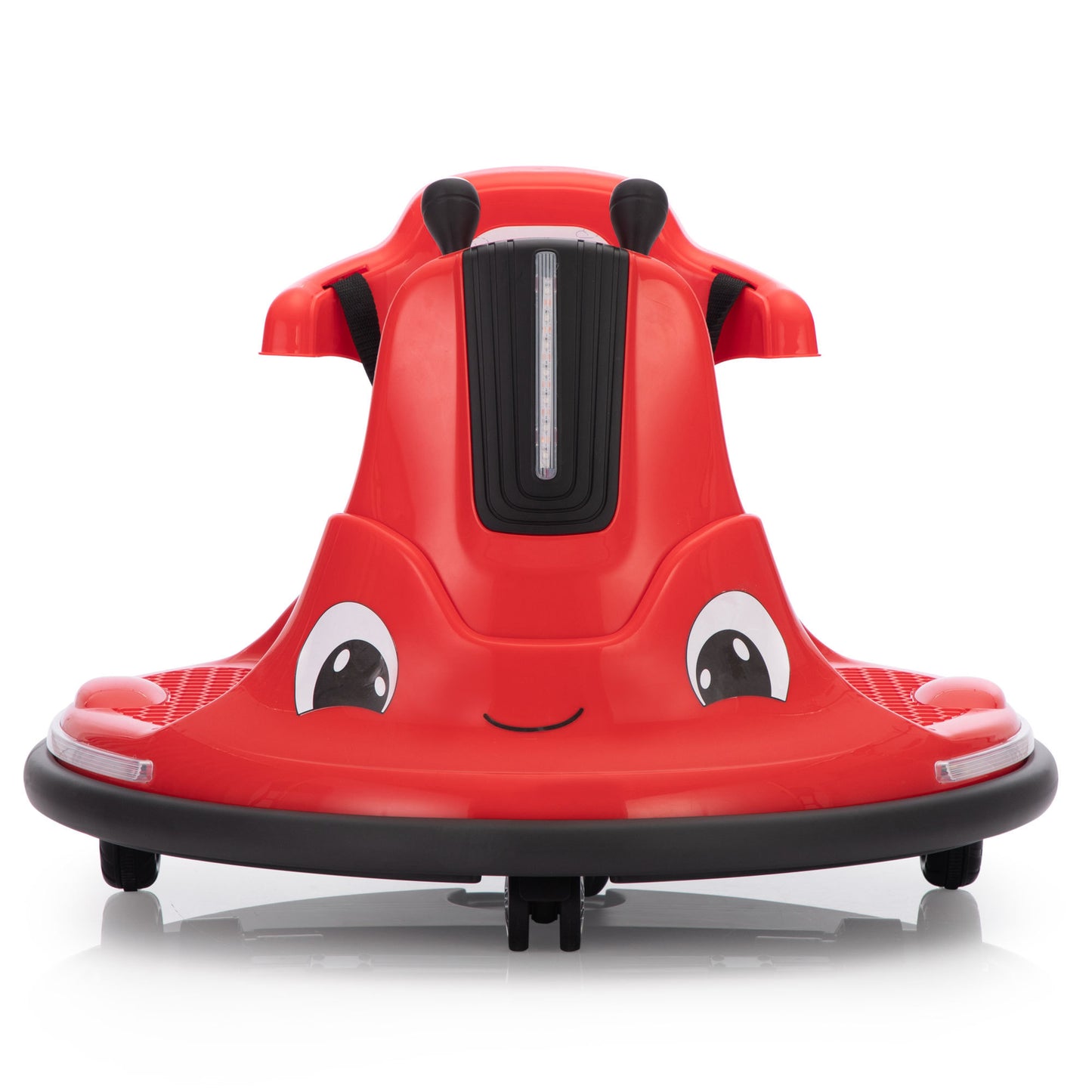 12V Snail-Shaped Kids Electric Bumper Car with Remote Control, Ride On Car with LED Lights, Music, 360 Degree Rotate, Toddler Race Toys, 3-8 Years Old