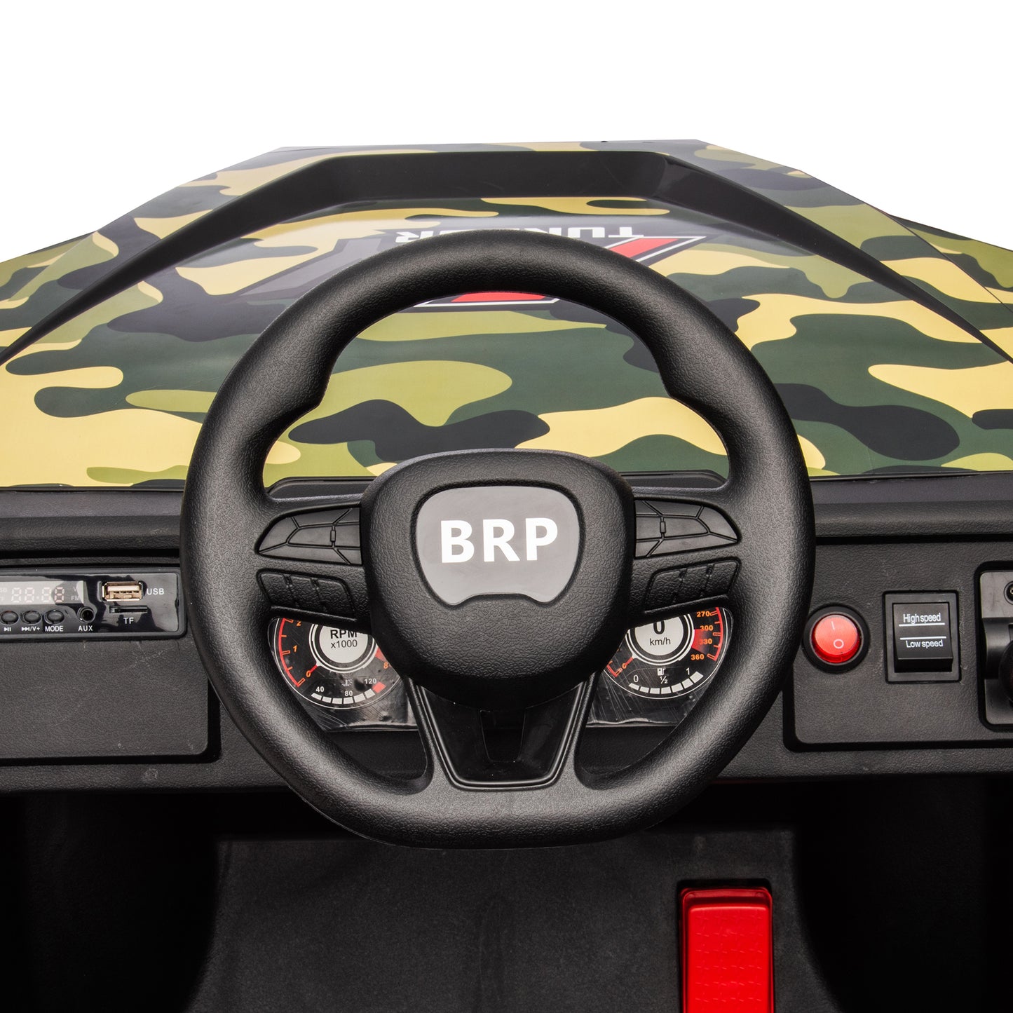 12V Dual-drive remote control electric Kid Ride On Car,Battery Powered Kids Ride-on Car Camouflage green, 4 Wheels Children toys vehicle
,LED Headlights,remote control,music,USB.