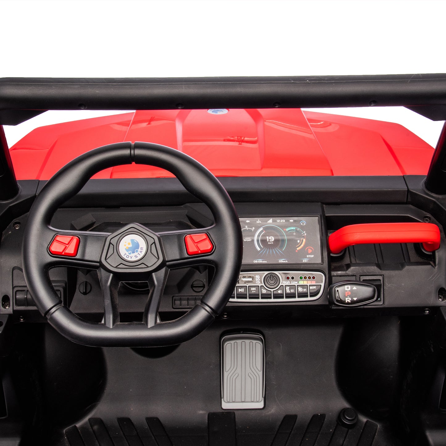 24V Ride On Truck 2 Seater Ride On UTV with 2x200W Motor Ride On Dump Truck with Dump Bed/Shovel Ride On Car with Remote Control Electric Vehicle with  Non-slip tyre for Boys Girls
