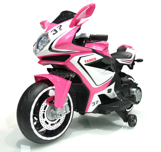 Electric motorcycle, 12 V Kids toys motorcycle , Kids electric car,electric ride on toys  for  3 4 5 6 years Boys Girls with Training  Wheels/Lighting  wheels