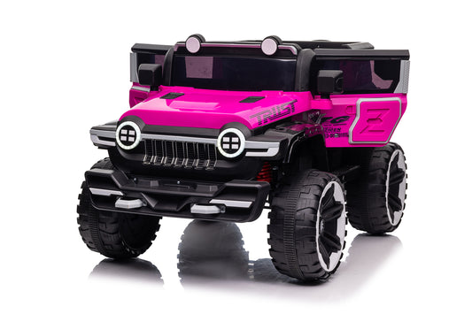 Kids Ride On Car, Kids Electric Car with Remote Control 12 V Children car Motorized Vehicles for Girls Boys Gift, Music, Horn, Spring Suspension, Safety Lock, LED Light