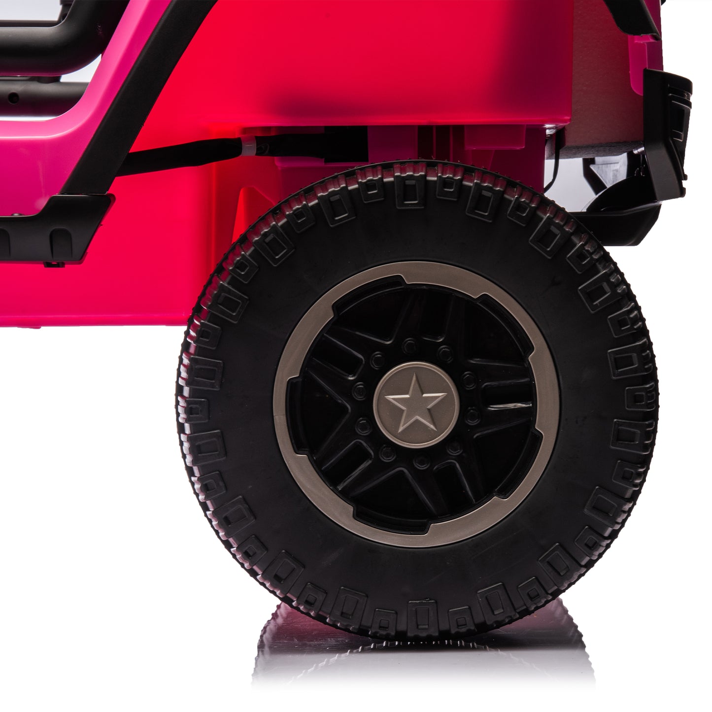 24V Two-Seater Kids Ride On Truck Car W/Parents Control,200w*2,Seat width 20.28in,Four-wheel Suspension,LED Lights,Music,MP3,Bluetooth,Two independent seat belts,Suitable for off-road For Kids Aged 3+