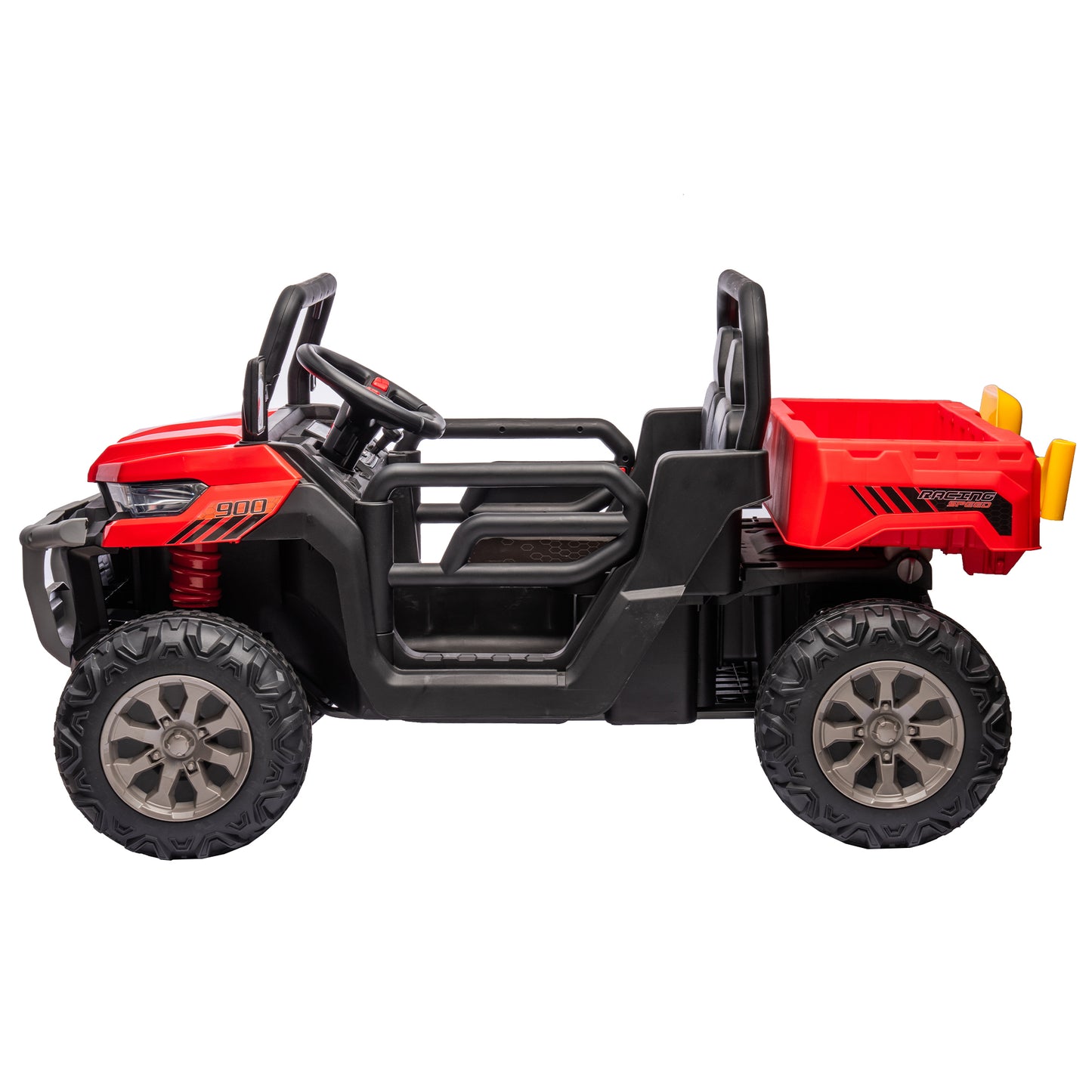 24V Ride On Truck 2 Seater Ride On UTV with 2x200W Motor Ride On Dump Truck with Dump Bed/Shovel Ride On Car with Remote Control Electric Vehicle with  Non-slip tyre for Boys Girls