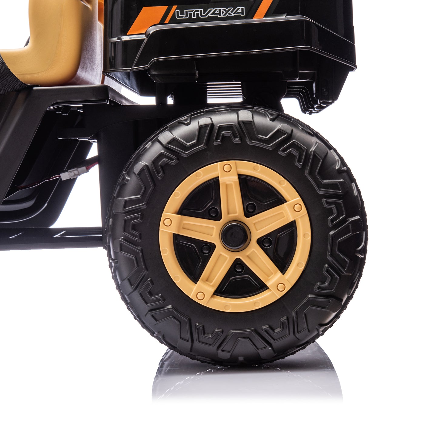 24V XXXL Kids Ride On UTV W/Parents Remote Control,Two-seater,Automatic tipping bucket,Rear wheel suspension,Slow start,Portable handle,Safety Belt,LED light,USB,MP3,Bluetooth,Horn for Kids Aged 3-8.