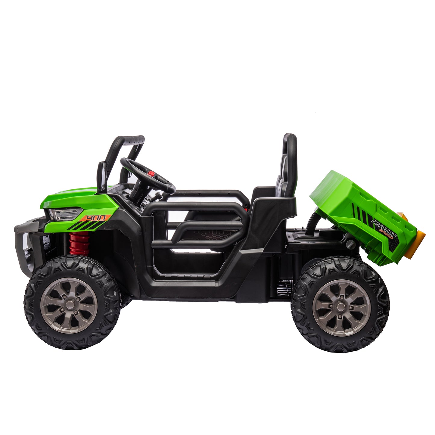 24V Ride On Truck 2 Seater Ride On UTV with 2x200W Motor Ride On Dump Truck with Dump Bed/Shovel Ride On Car with Remote Control Electric Vehicle with  Non-slip tyre for Boys Girls