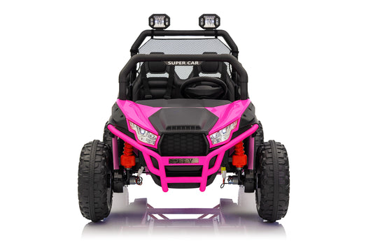 24V Kids Ride on UTV  2-Seater  XXL 4X4 800W Electric Car, with 4x200W Motor, 7AH Battery, 2WD/ 4WD Switchable, 4.3 MPH Max Speed, Metal Frame & Suspension, , 2.4G Remote Control, Music Player