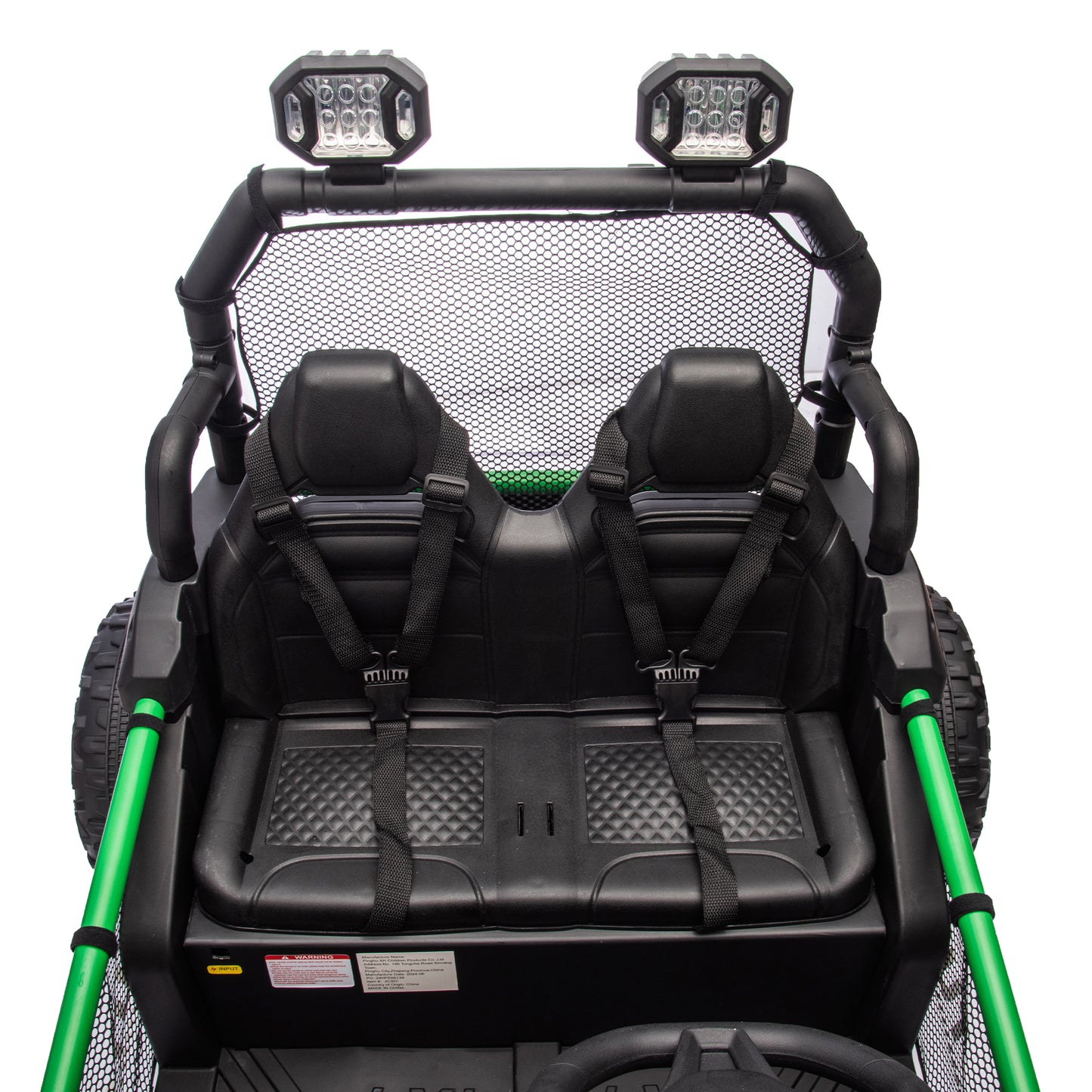 24V Two-seater Kids Ride On UTV W/Parents Control,400W Super Power,Four-wheel suspension,LED Light with Rear searchlight,Bluetooth,MP3,Music,Rear storage space,Speeds 3.73-4.97MPH for Kids aged 3+.