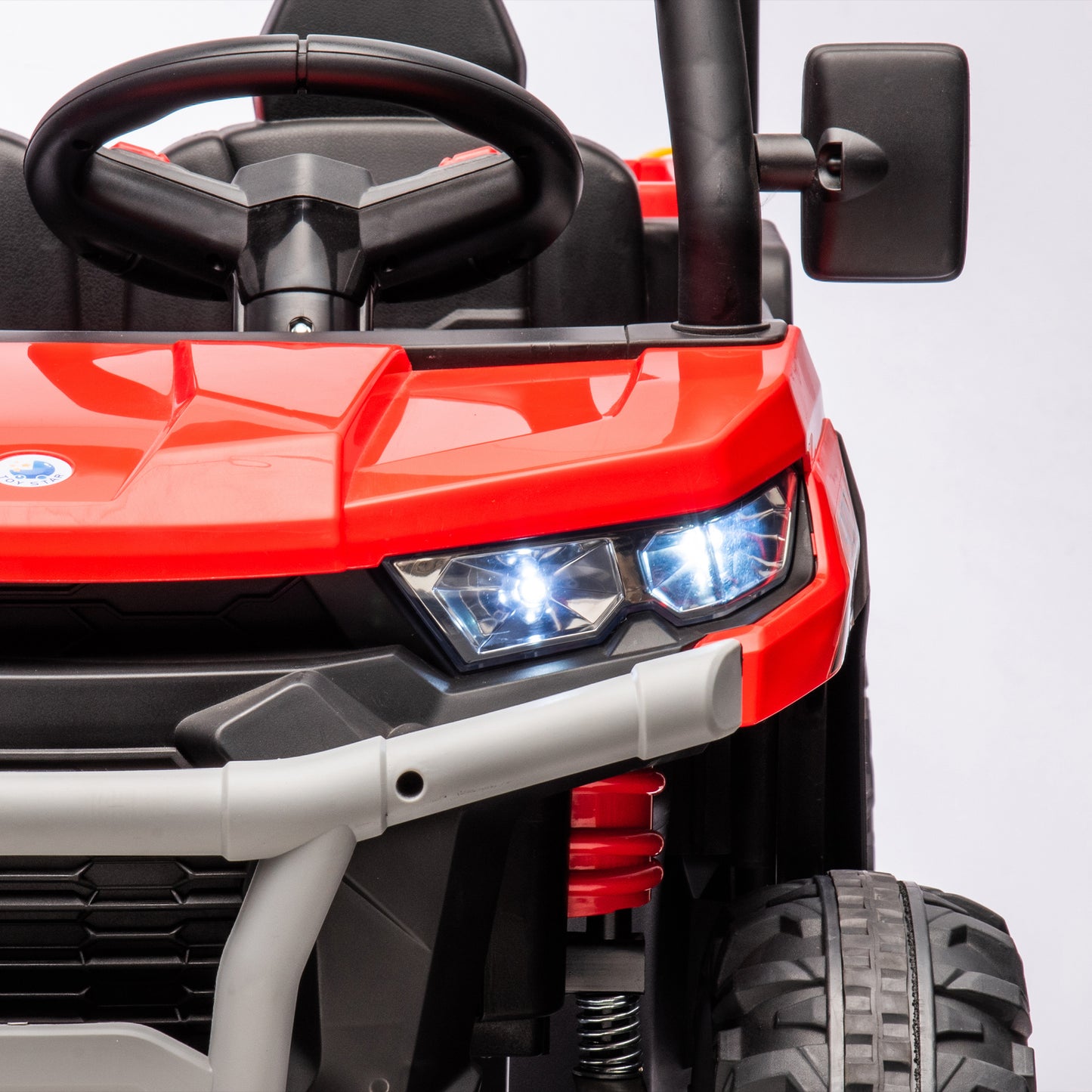 24V Ride On Truck 2 Seater Ride On UTV with 2x200W Motor Ride On Dump Truck with Dump Bed/Shovel Ride On Car with Remote Control Electric Vehicle with  Non-slip tyre for Boys Girls