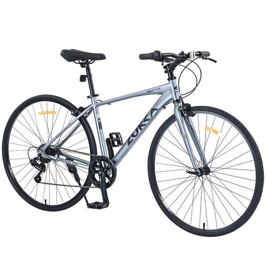 Shimano 7 Speed Hybrid Bike Aluminum Alloy Frame C-Brake 700C Road Bike For men women's City Bicycle