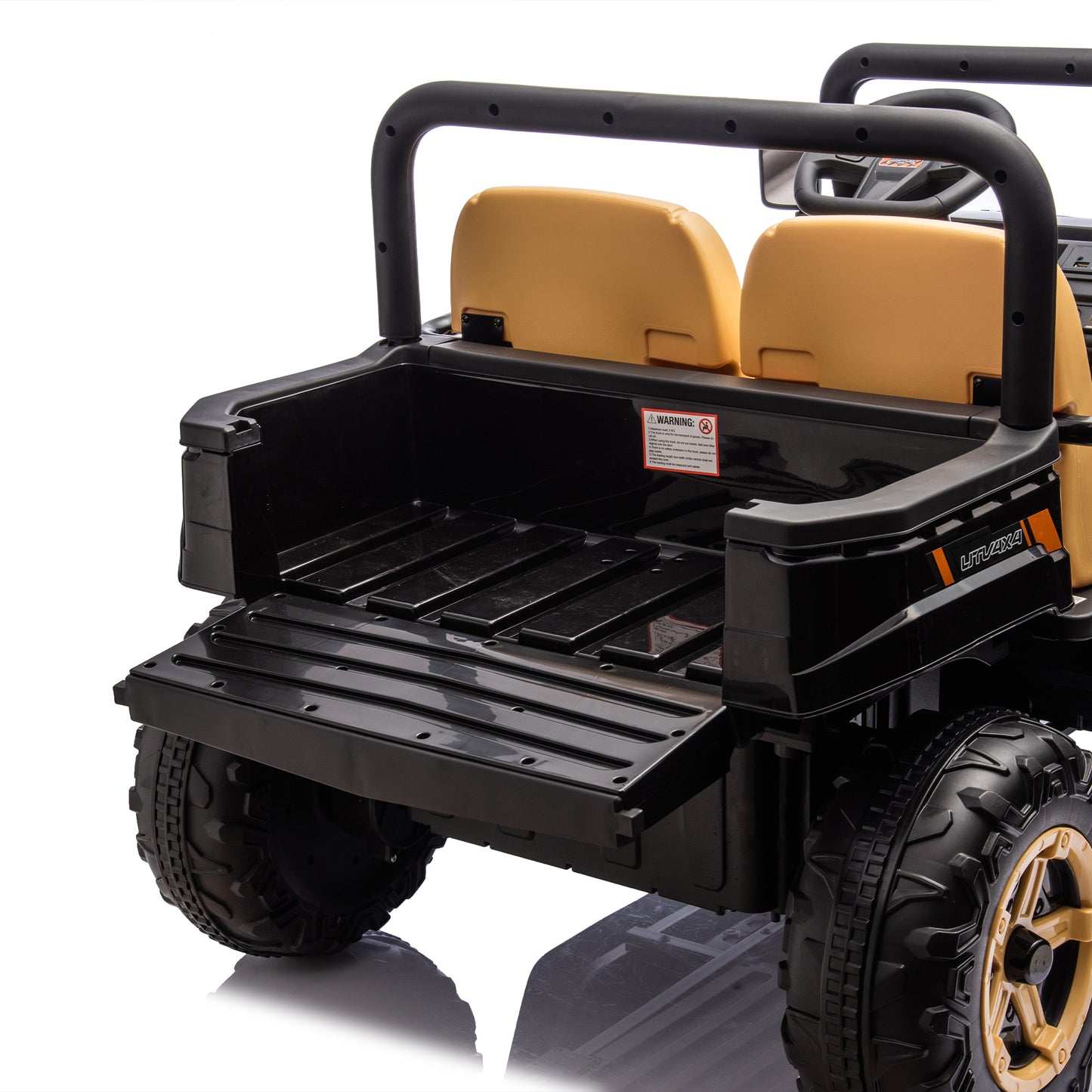 24V XXXL Kids Ride On UTV W/Parents Remote Control,Two-seater,Automatic tipping bucket,Rear wheel suspension,Slow start,Portable handle,Safety Belt,LED light,USB,MP3,Bluetooth,Horn for Kids Aged 3-8.