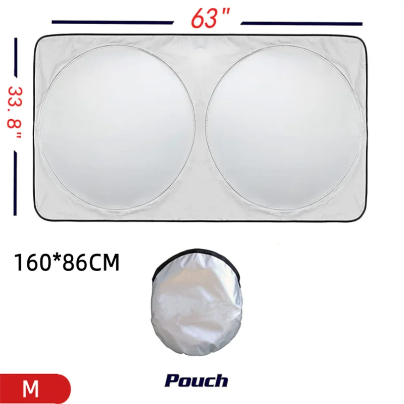 S/M/L/XL Car Sunshade Windshield Cover Auto Front Window UV Protection Shield Reflective Sun Block Front Rear Back Side Foldable