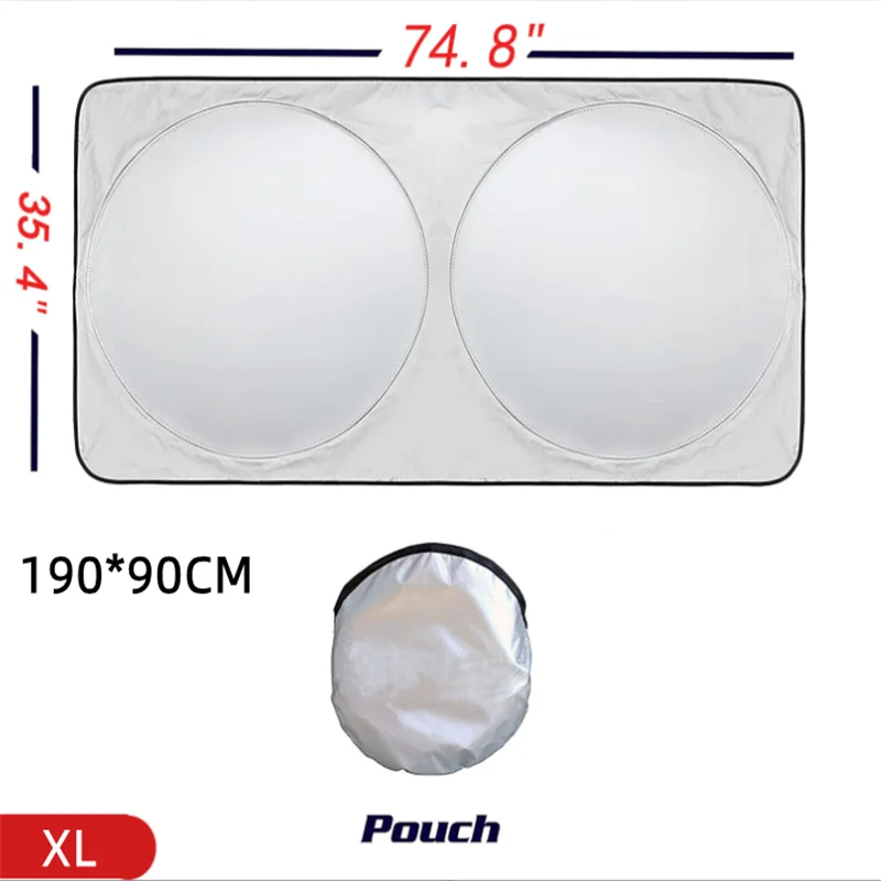 S/M/L/XL Car Sunshade Windshield Cover Auto Front Window UV Protection Shield Reflective Sun Block Front Rear Back Side Foldable
