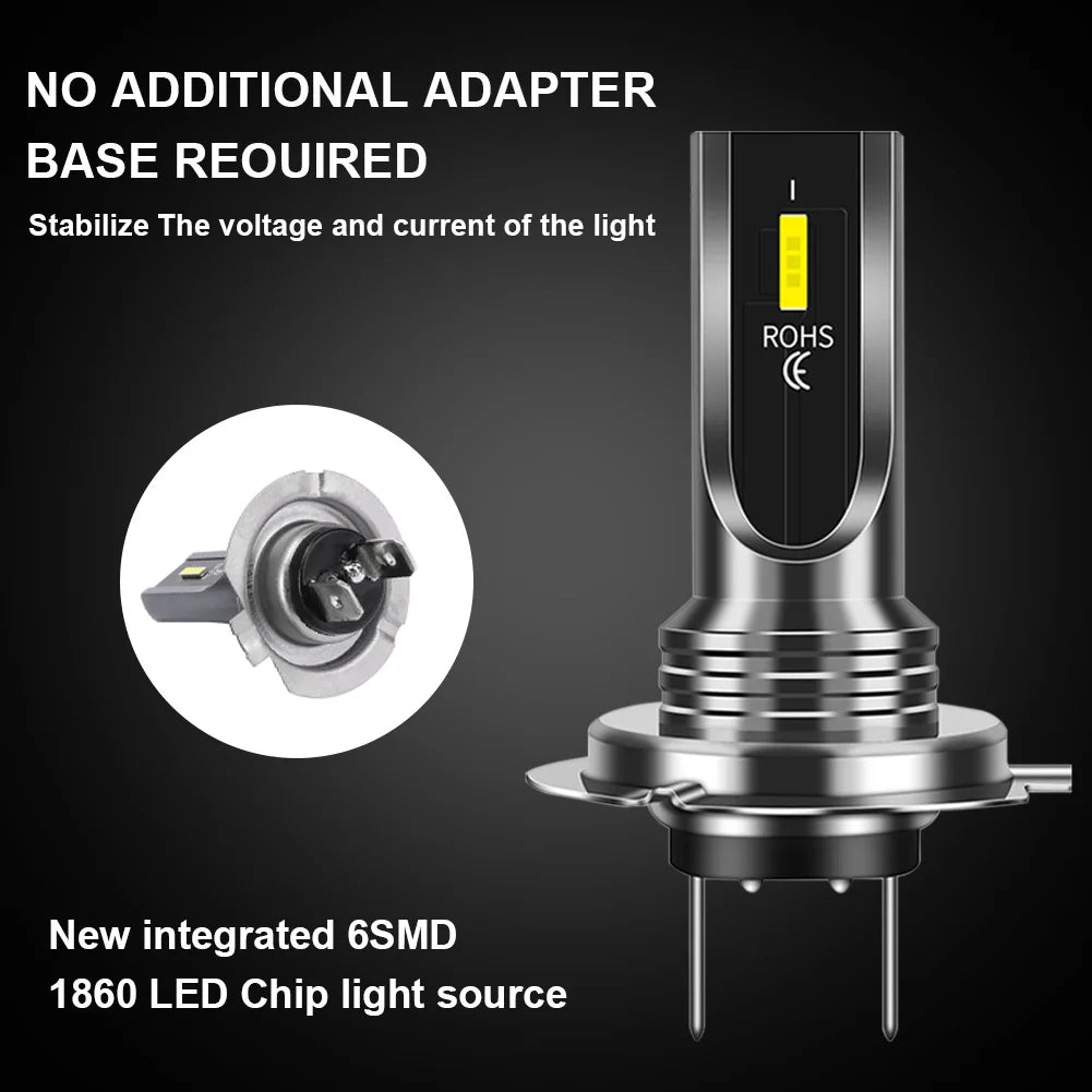 New 2Pcs 16000LM Headlamp H1 H6 H7 HB3 HB4 9005 9006 H8 H11 H3 Moto Bulb 12V 24V Auto H4 LED Motorcycle HeadLight Fog Lamp 1860