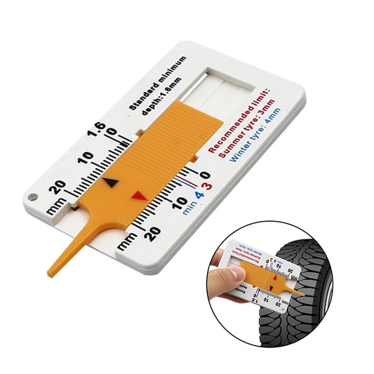 Car Tyre Tread Depth Gauge Caliper 0-20MM Auto Wheel Measure Meter Thickness Detect Repair Tool For Car Motorcycle Caravan Tools