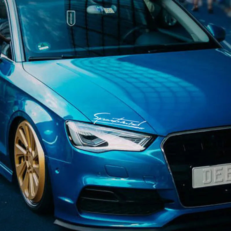 Personality 'Sports Mind' Car Stickers Car Hood Light Eyebrow Decals Reflective Decoration Automobiles Car Accessories Styling