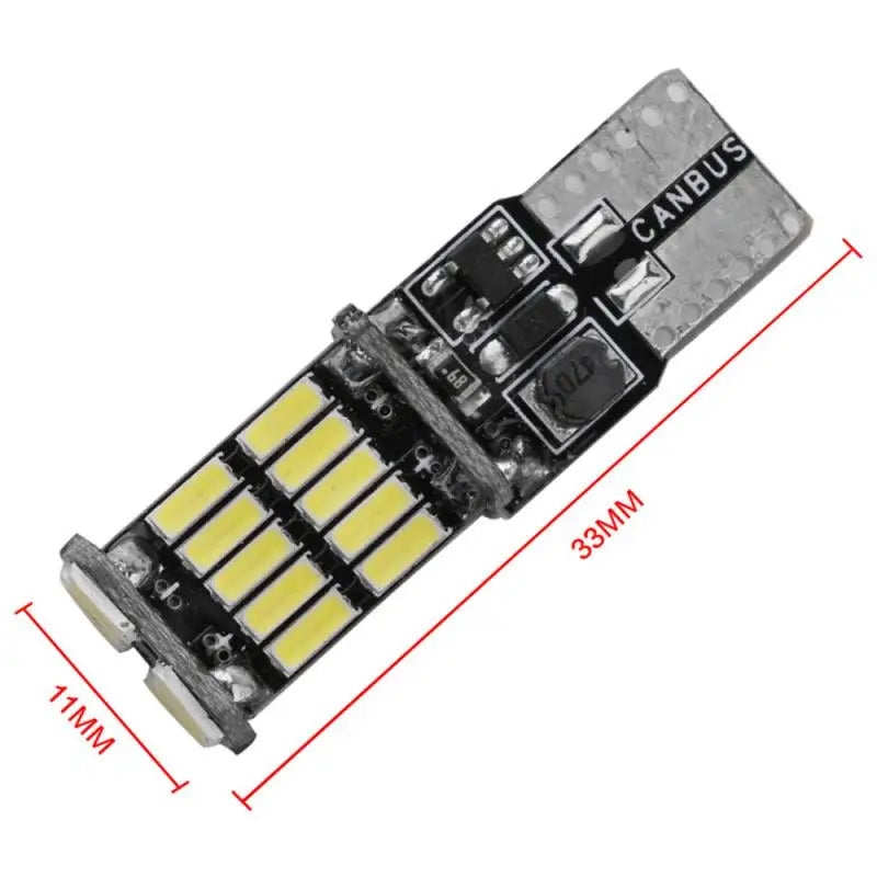1/2Pcs Signal Lamp 1200Lm T10 W5W LED Canbus Bulbs 4014 26SMD Instrument Lights White 12V 7000K LED Reversing Lights 12V lde