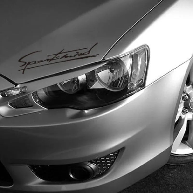Personality 'Sports Mind' Car Stickers Car Hood Light Eyebrow Decals Reflective Decoration Automobiles Car Accessories Styling