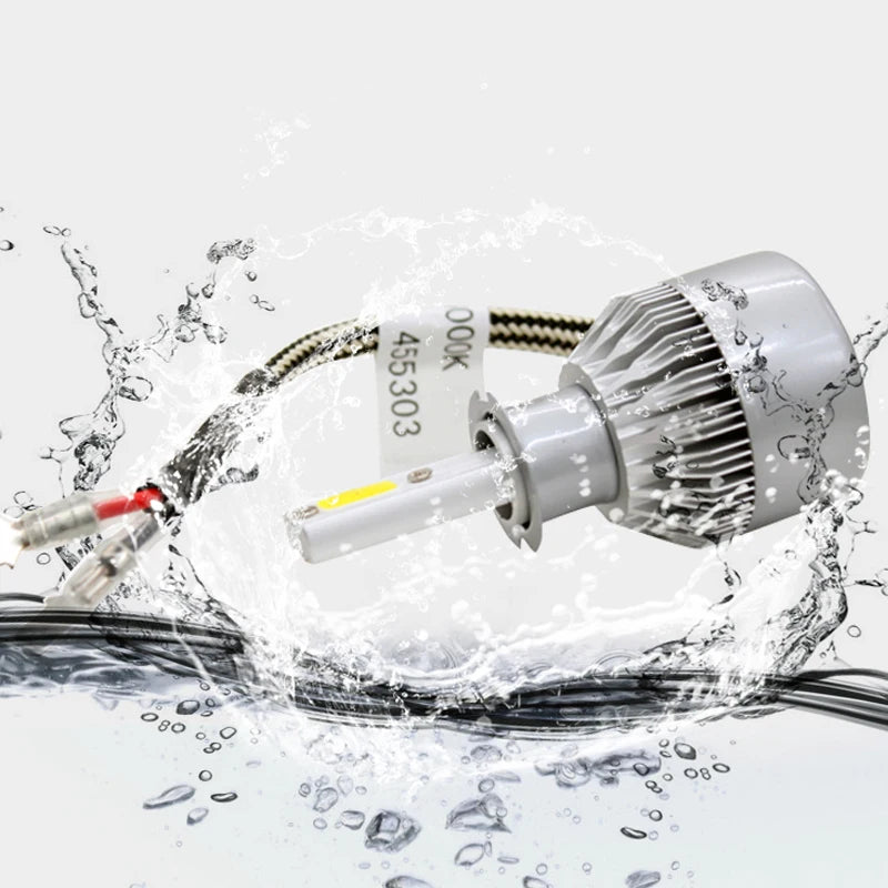 2Pcs/Pair H1 H3 H7 H11 9005 HB3 9006 HB4 Hight Bright COB C6 Car LED Headlight H4 H13 9004/9007 Hi/Lo Beam  Headlamp