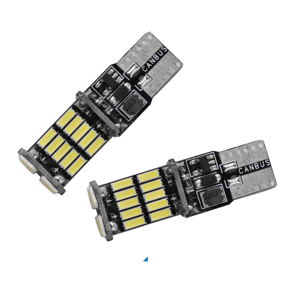 Signal Lamp 1200Lm T10 W5W LED Canbus Bulbs 4014 26SMD Instrument Lights White 12V 7000K LED Reversing Lights 12V lde