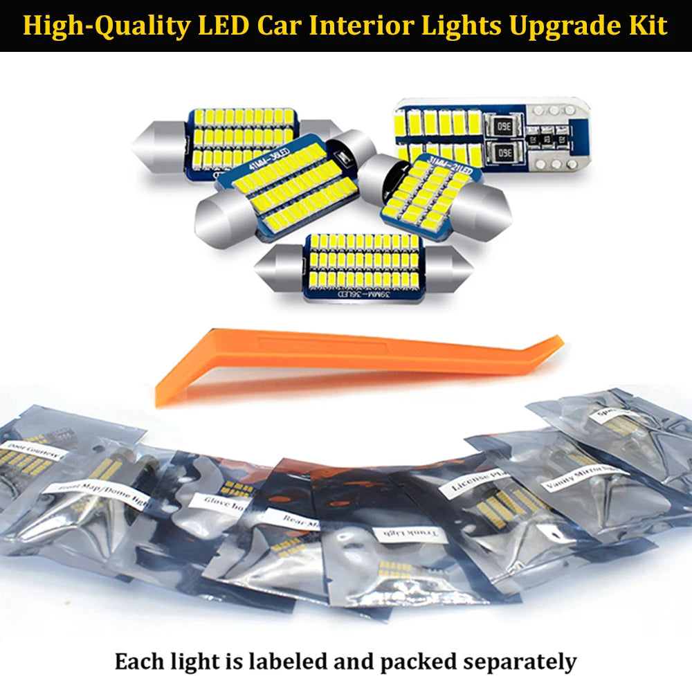 ZIYO LED Interior Light Kit For BMW F30 3 Series (2012-2017) – 16-Piece, 6000K White